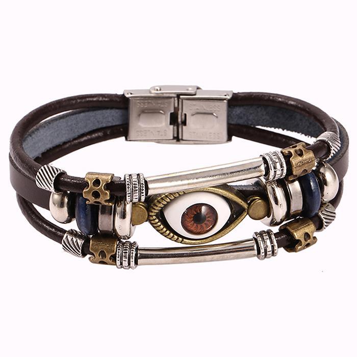 image for Trendy Evil Eye Mens Bracelet