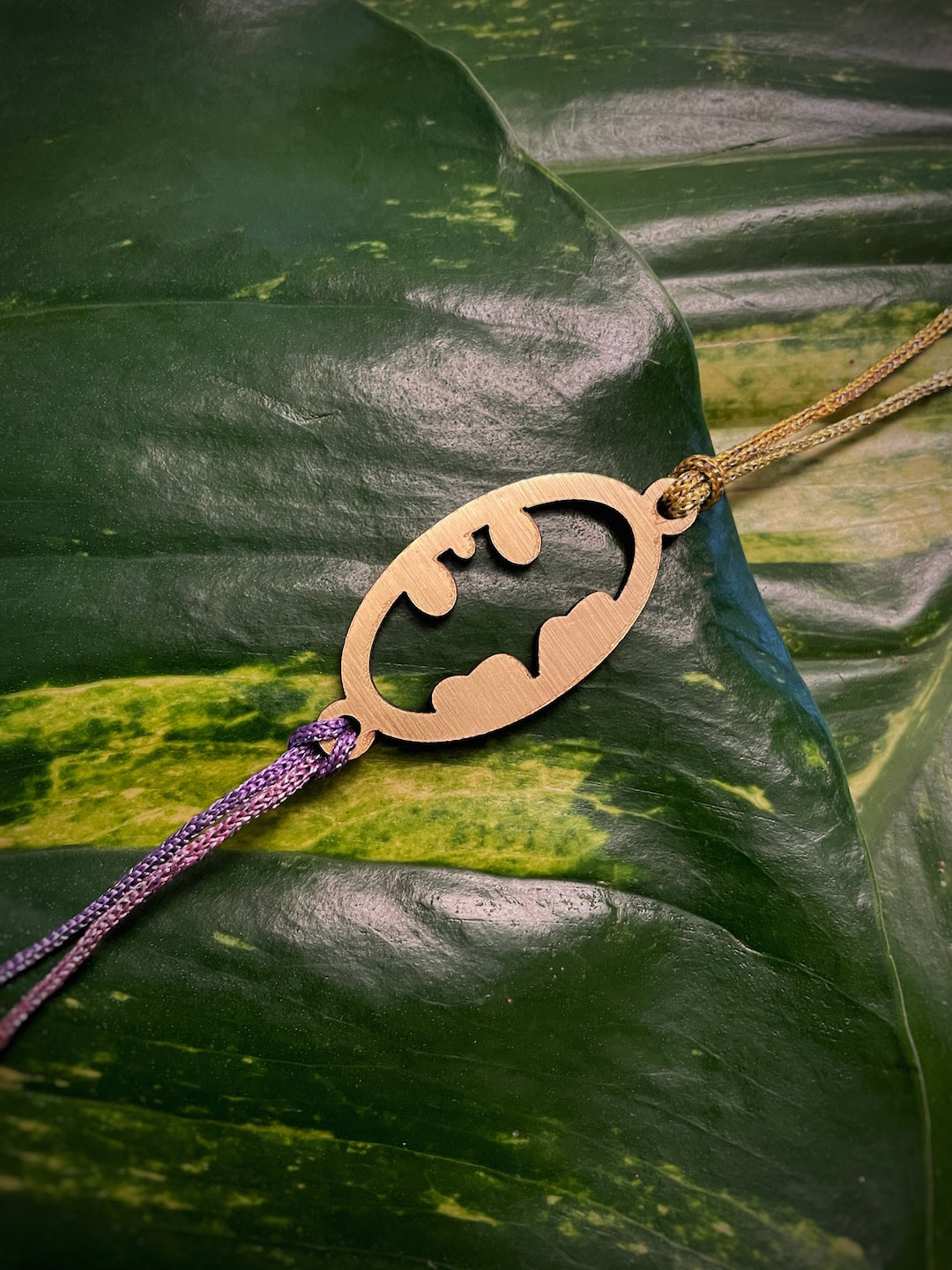 image for Latest BATMAN MDF Wooden Designer Rakhi Bracelet For Little Brother With Multicolor Thread Rakhi