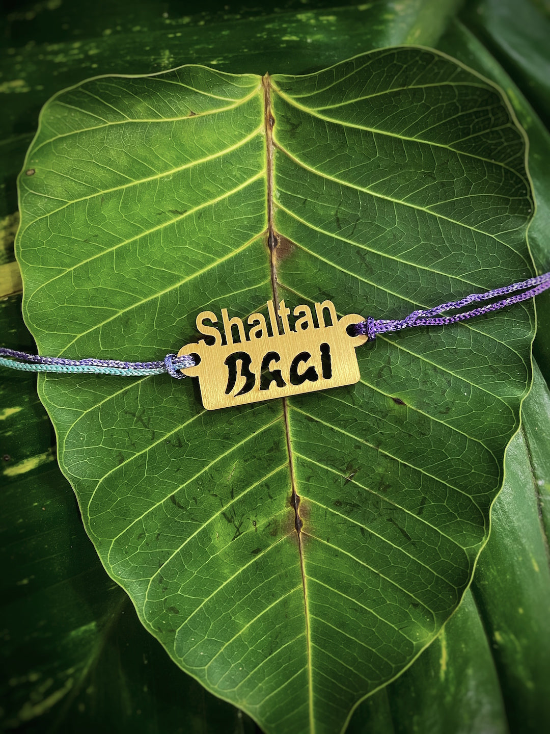 image for Shaitan Bhai MDF Wooden Personalised Rakhi For Raksha Bandhan With Multicolored Thread