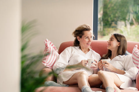 Celia Smith in White Oversized Nightshirt