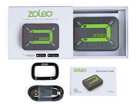 Zoleo satellite communicator  what's in the box