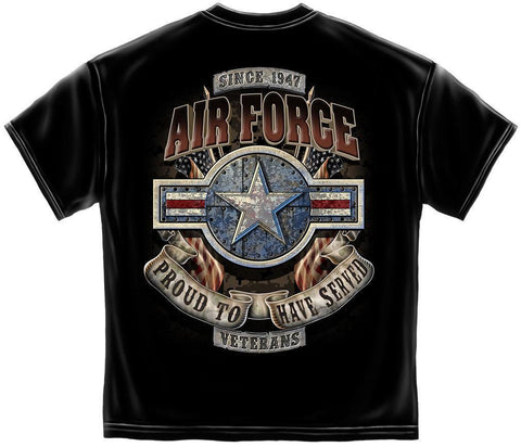 Erazor Bits Air Force Proud to Have Served Veteran T-Shirts Tees
