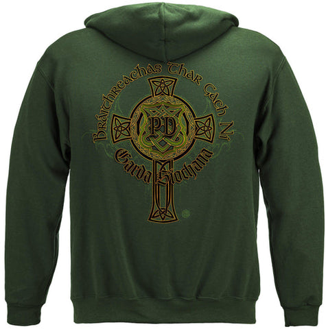 Irish Police Gold Cross Premium Hoodie Sweatshirt