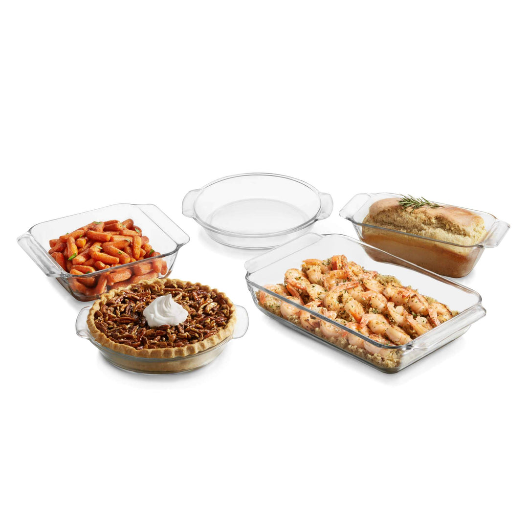 Libbey Baker's Basics 3-Piece Glass Casserole Baking Dish Set – Libbey Shop