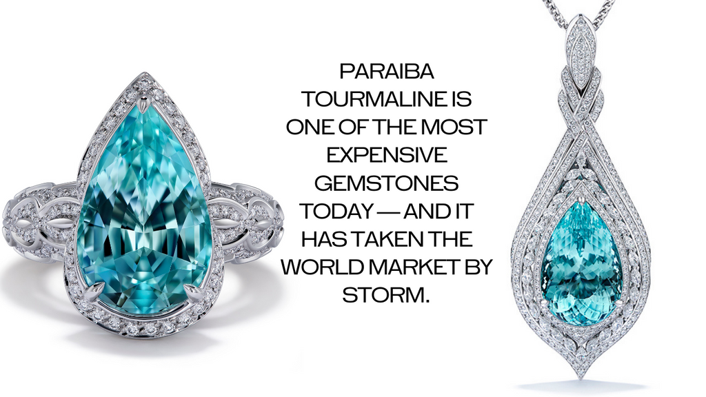 Paraiba Tourmaline Ring and Necklace