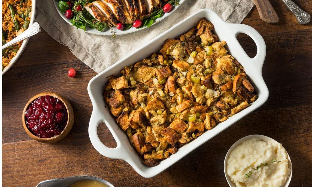 Date, Kale & Sausage Sourdough Stuffing