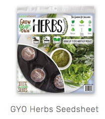 GYO Herbs Seedsheet