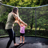 mum and daughter playing on jumpflex trampoline