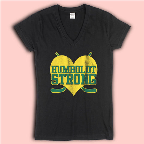 Humboldt Strong Stickers Women'S V Neck