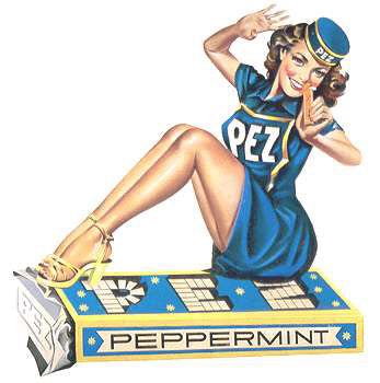 Pez Peppermint Retro Advertisement