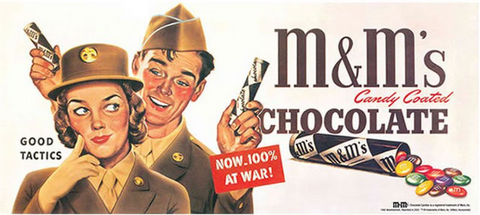 M&M Wartime Advertistement