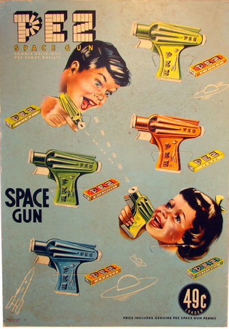 Pez Space Gun Advertisement