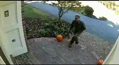 Mail delivery guy waving gif