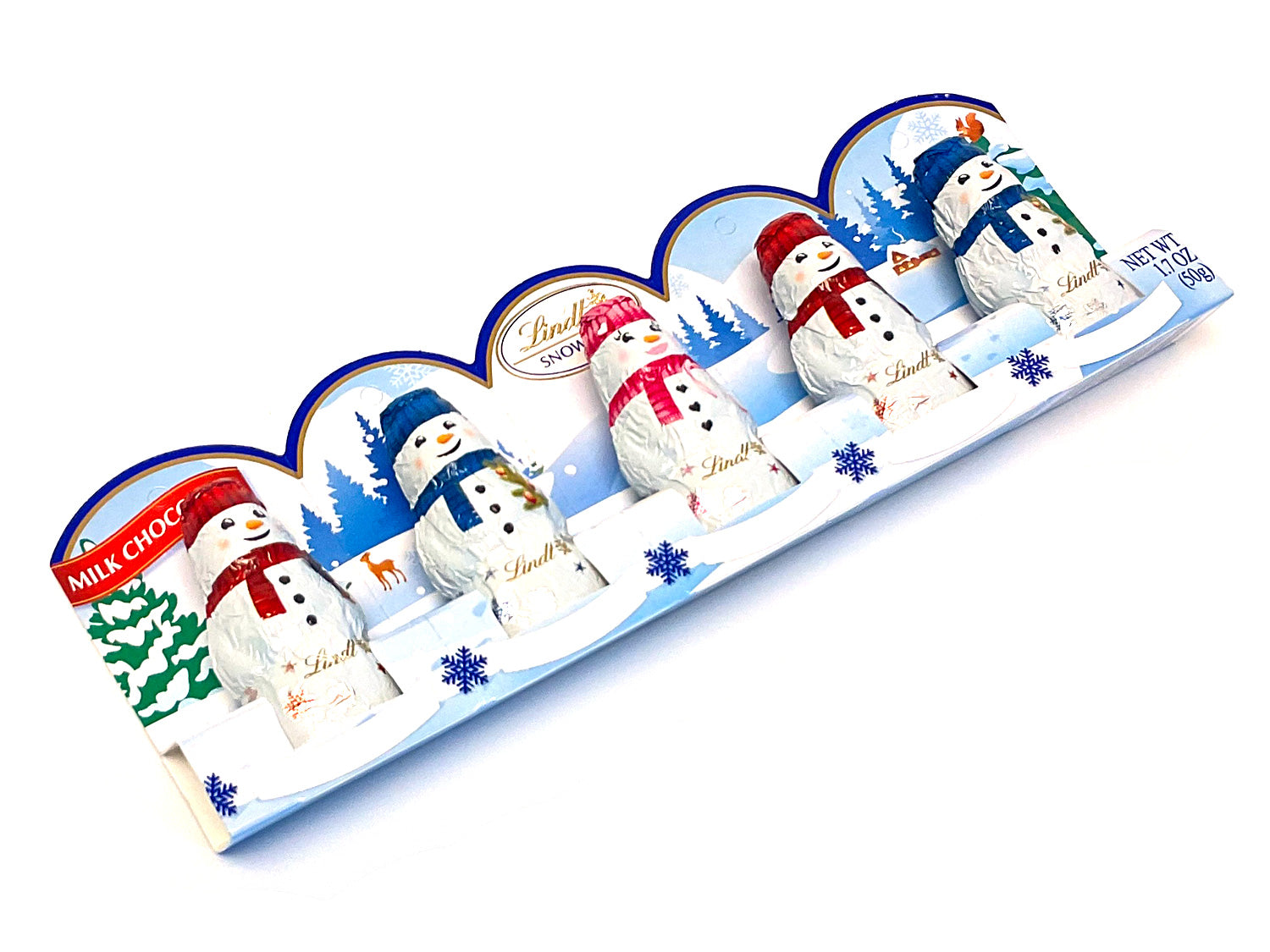 Lindt Chocolate Snowmen Mini 5 pack - 1.7 oz