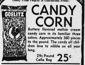 Goelitz Candy Corn Vintage Ad