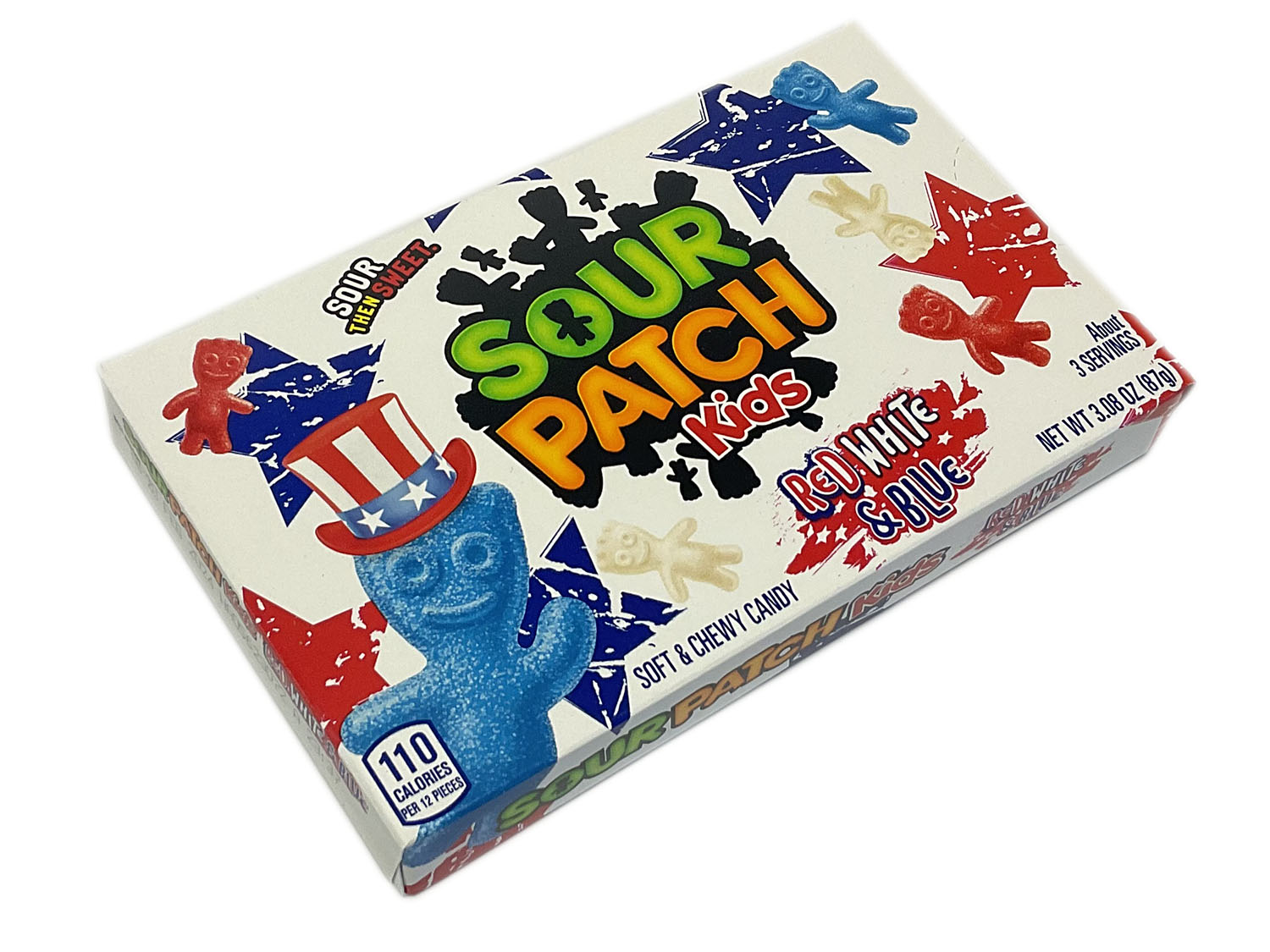 Sour Patch Kids - Red, White, & Blue - 3.1 oz theater box