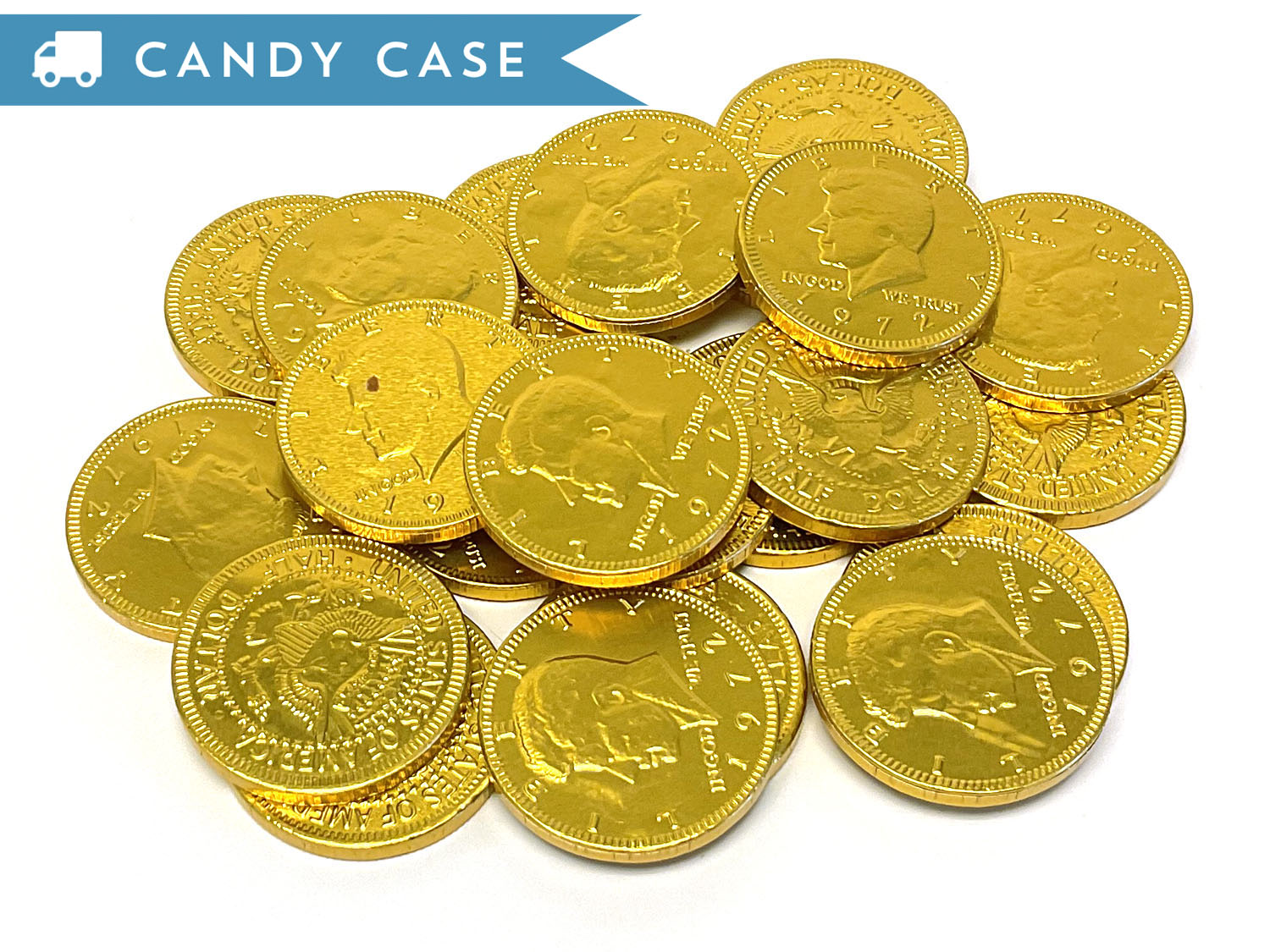 Chocolate Gold Coins - US Half Dollar - bulk