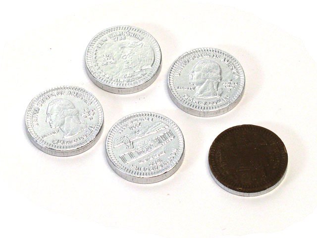 Chocolate Silver Coins - 1 piece