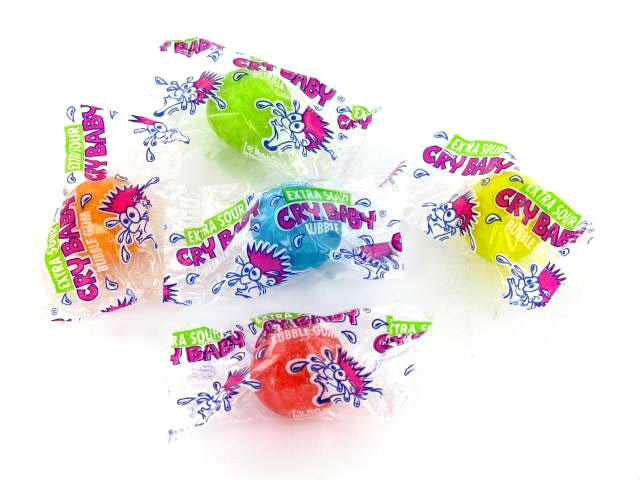 Cry Baby Extra Sour bubble gum - wrapped