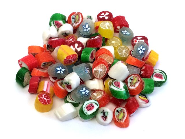 Cut Rock Christmas Hard Candy - bulk 2 lb bag