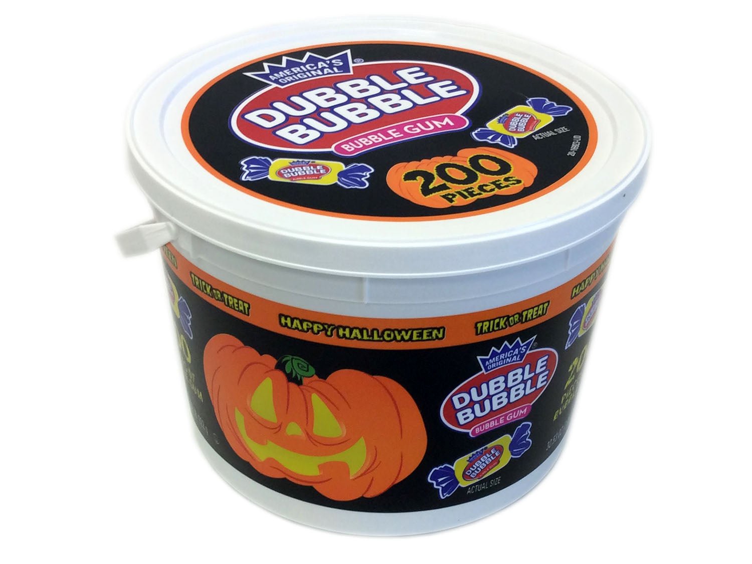 Dubble Bubble Gum - Halloween Pumpkin Tub of 200