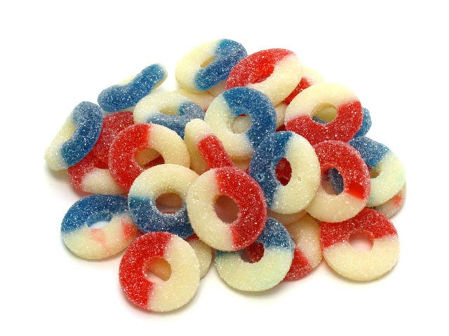 Gummi Freedom Rings - bulk 2 lb bag