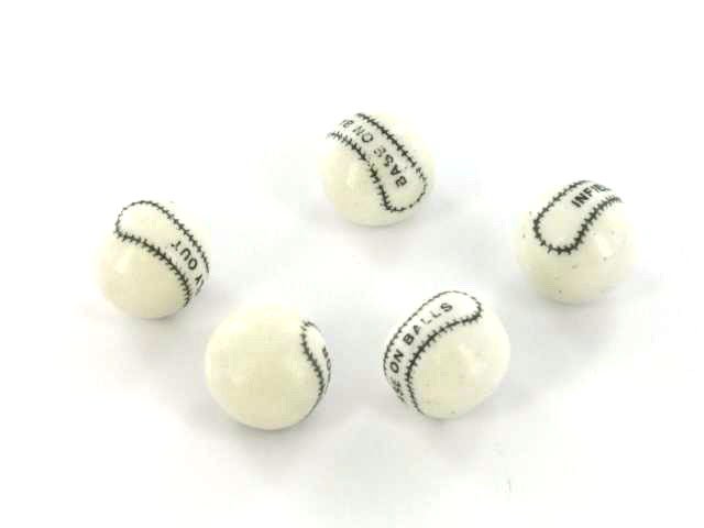 Gumballs - White Home Run Baseballs - wrapped