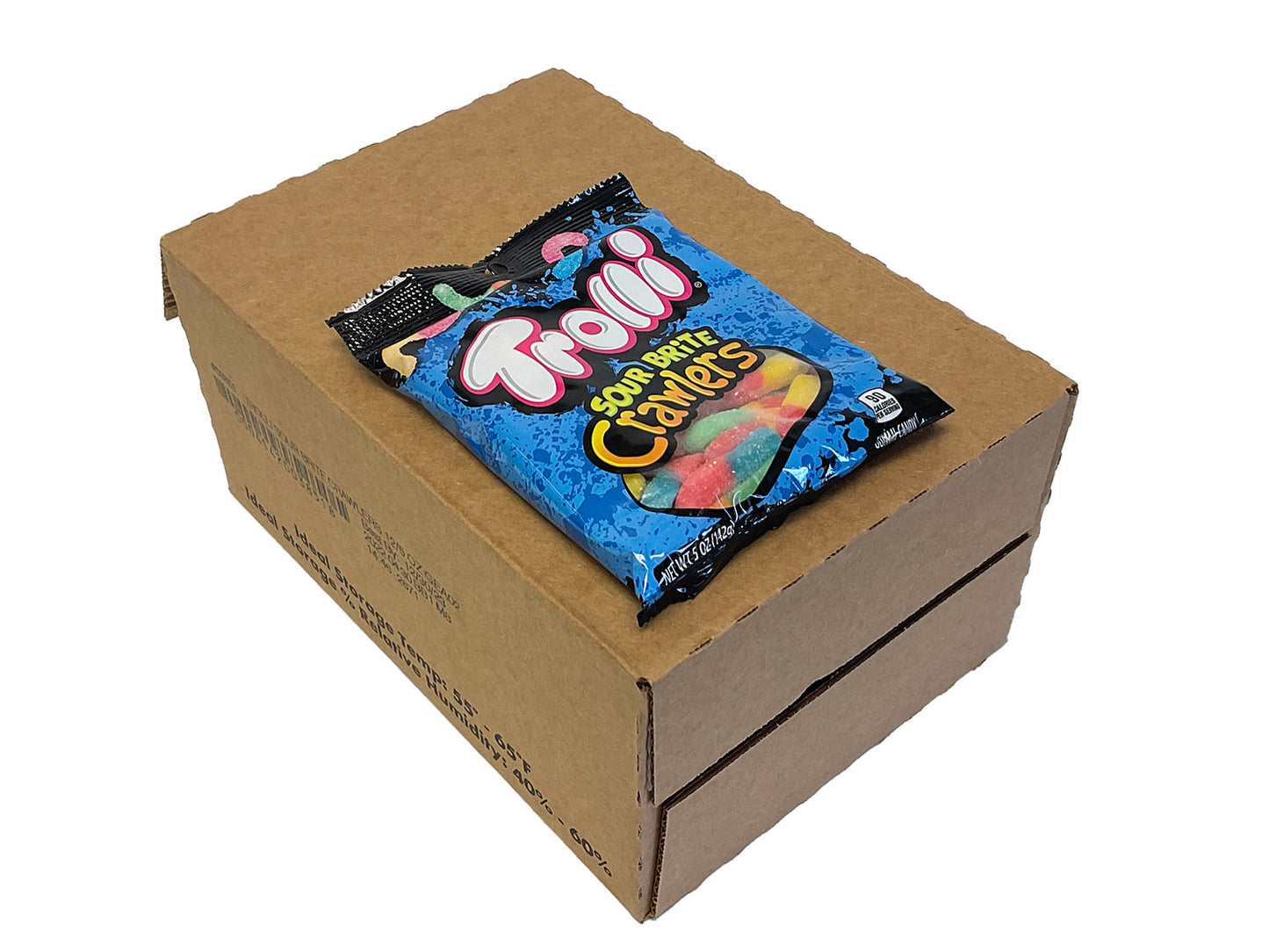 Trolli Sour Brite Crawlers - 5 oz bag - box of 12