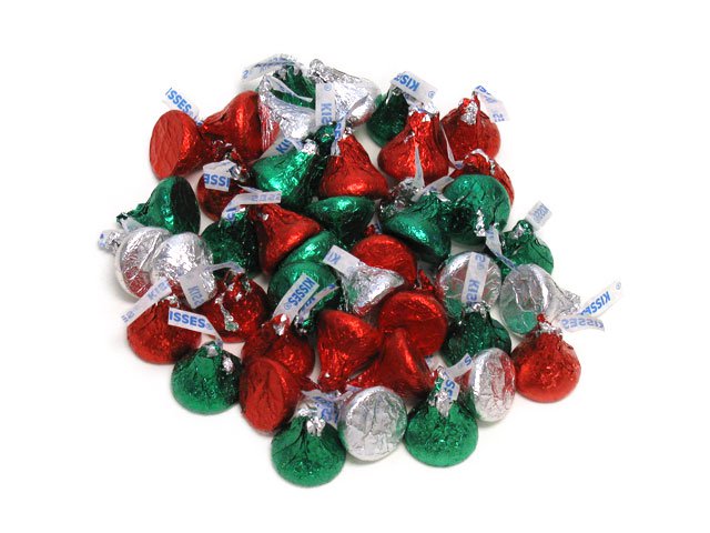 Hershey's Christmas Kisses - bulk 2 lb bag