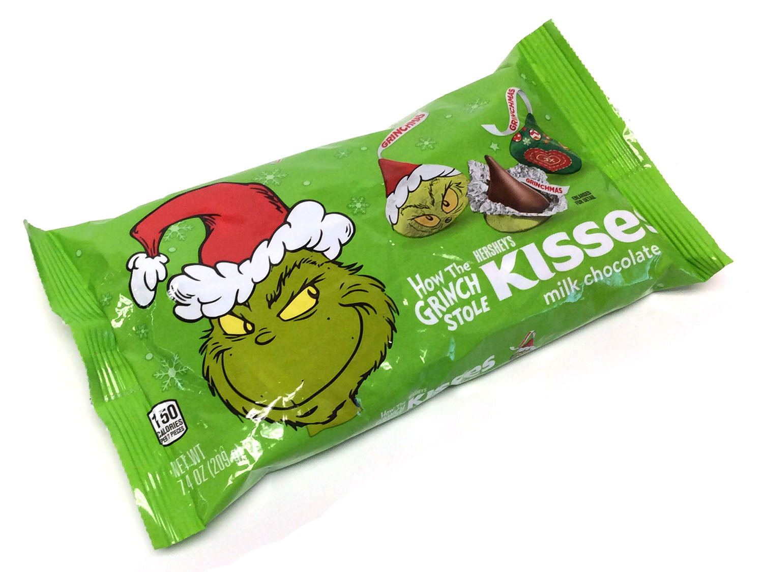 Grinch Hershey's Kisses - 7.4 oz bag