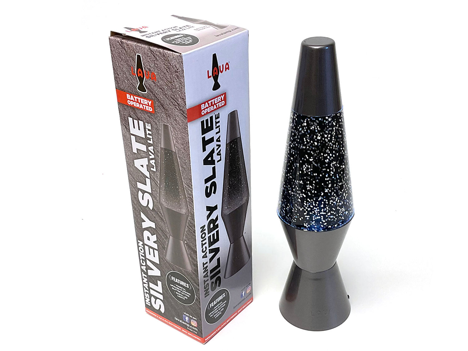 Lava Lamp - Silvery Slate