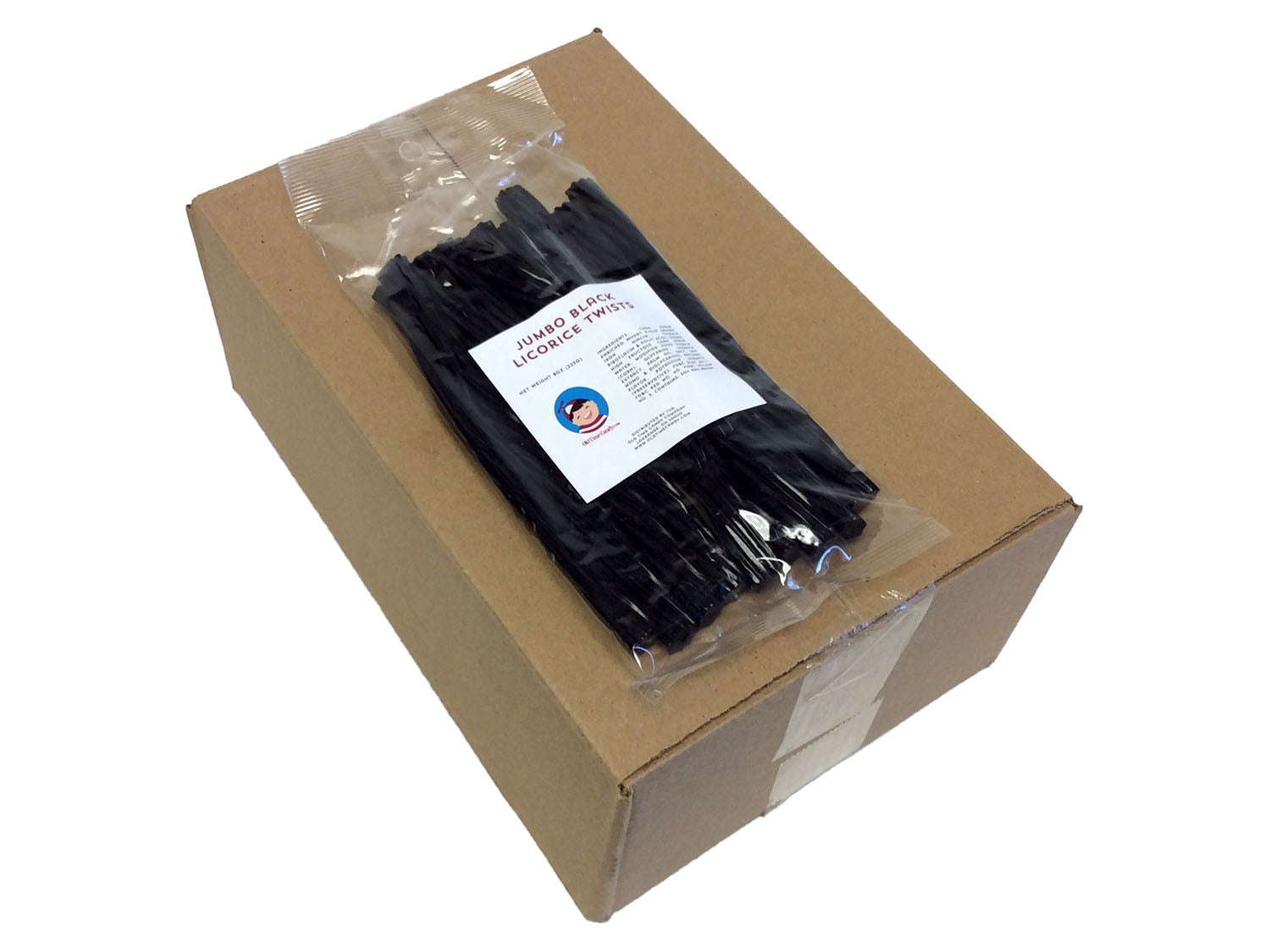 Jumbo Licorice Twists - black - 8 oz bag