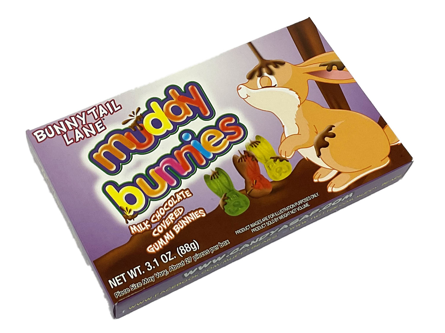 Muddy Bunnies (chocolate gummi) - 3.1 oz theater box