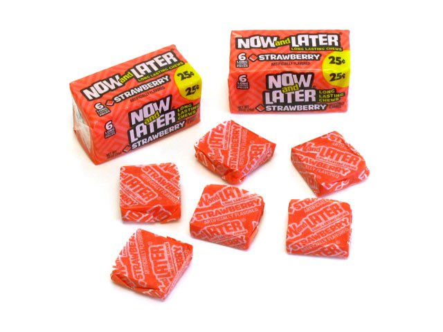 Now & Later - strawberry - 0.93 oz pkg