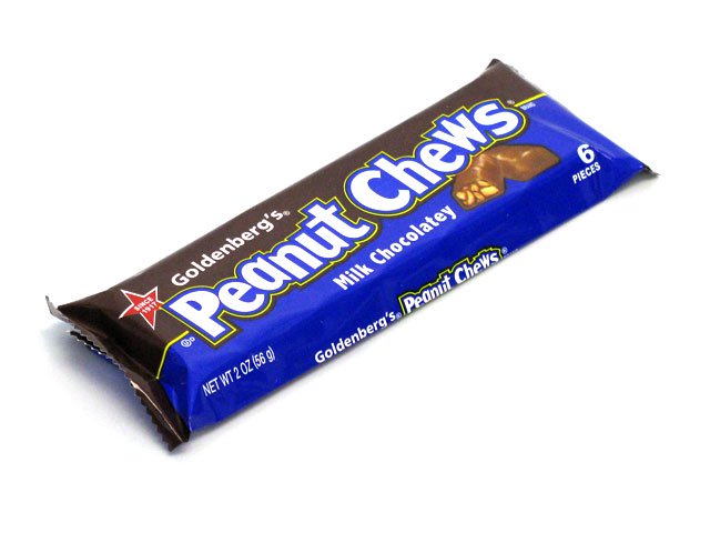 Goldenberg's Peanut Chews - milk chocolatey - 2 oz bar