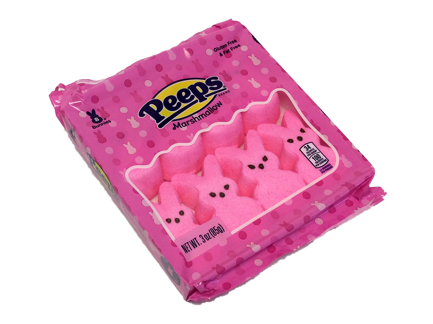 Peeps Pink Marshmallow Bunnies - 3 oz box of 8