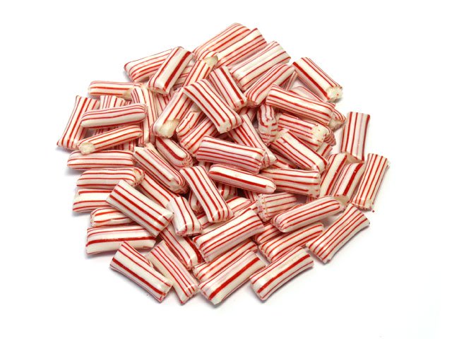 Mint Filled Straws - bulk 2 lb bag