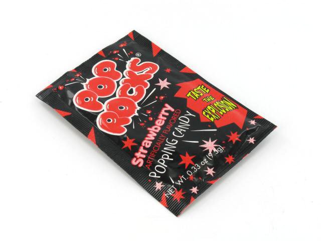 Pop Rocks - strawberry - 0.33 oz pkg