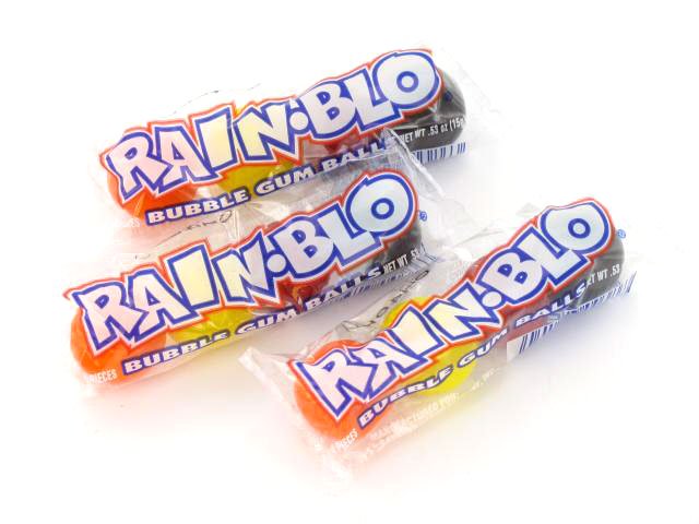 Rain-Blo Bubble Gum - tube of 4