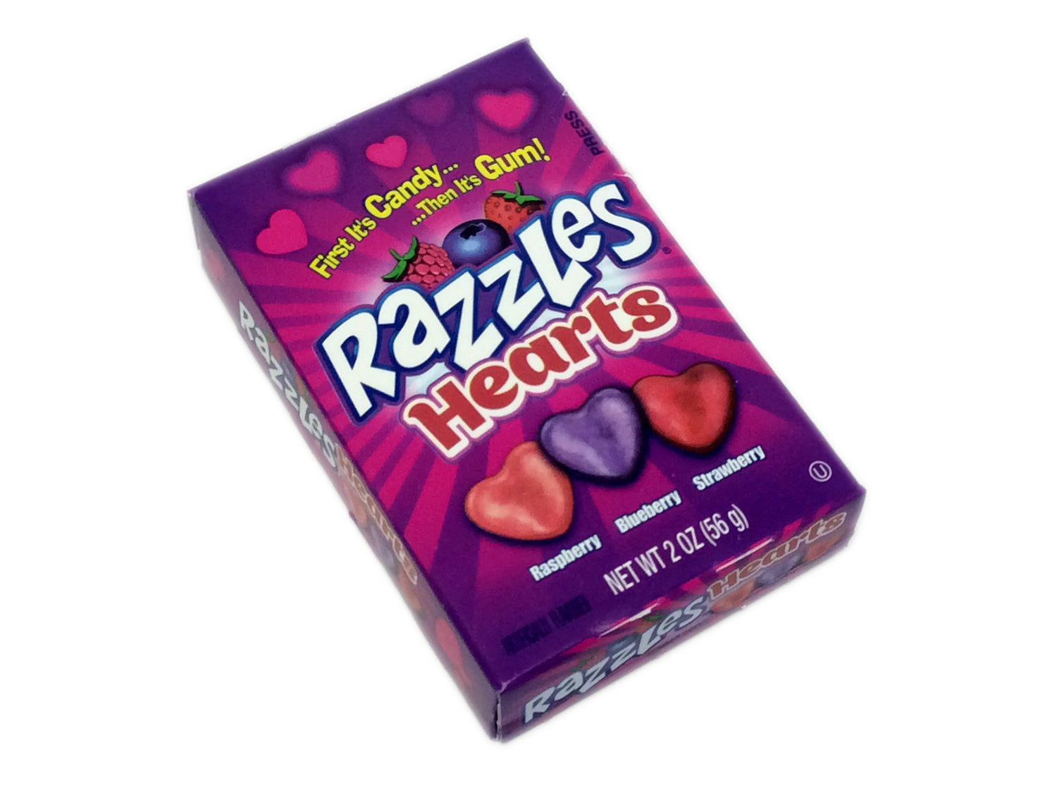 Razzles Hearts - 2 oz box