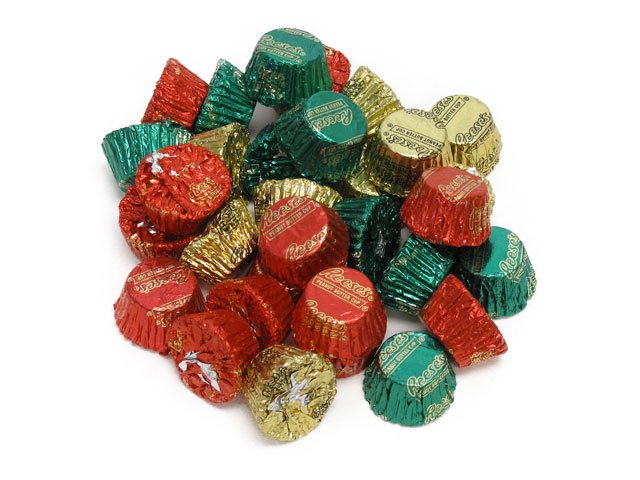 Reese's Christmas Mini Peanut Butter Cups - bulk 2 lb bag