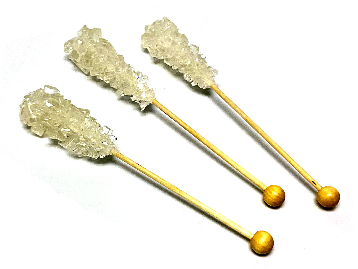 Rock Candy Swizzle Sticks - white - wrapped