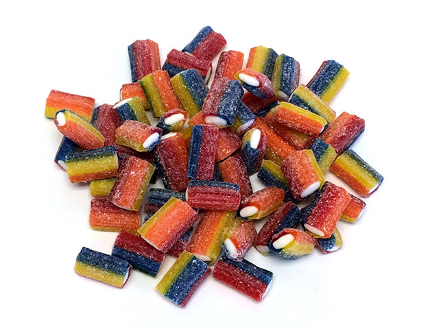 Sour Rainbow Licorice Bites - bulk 2.2 lb bag (300 ct)