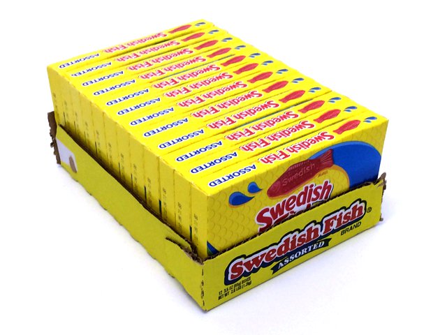Swedish Fish - assorted flavors - 3.5 oz theater box