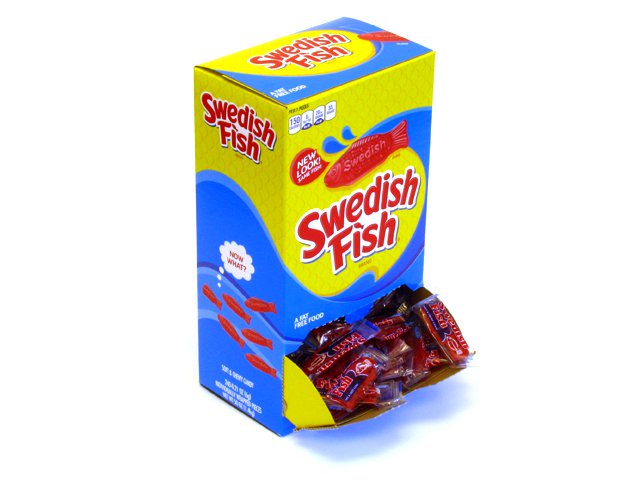 Swedish Fish - wrapped strawberry