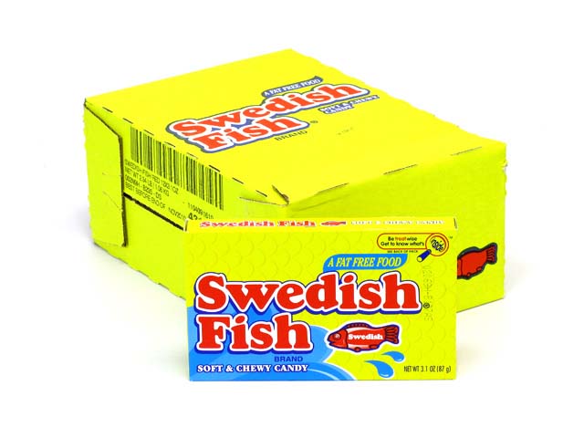 Swedish Fish - strawberry - 3.1 oz theater box