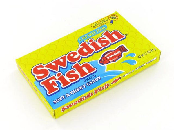 SWEDISH FISH Soft & Chewy Candy, 3.1 oz Box (1-Box)