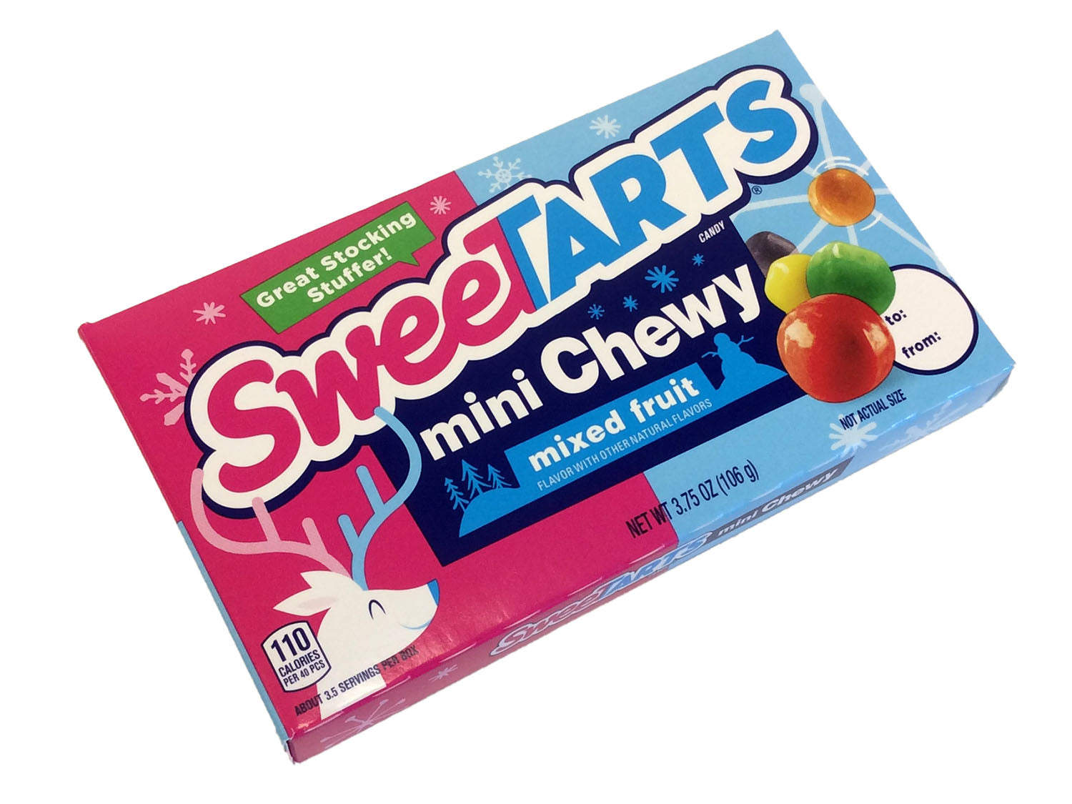 Sweetarts Mini Chewy for Christmas - 3.75 oz theater box