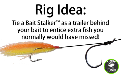 Bait Stalkers: Stinger Flies to Catch Extra Catfish, 5-Pack, Yellow