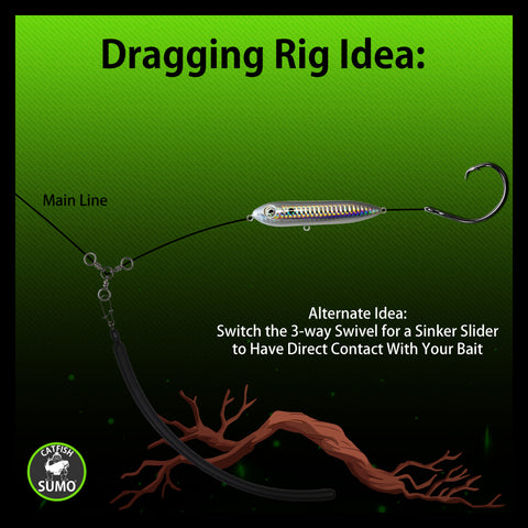 3 Snag Free Sinker PICK SIZE Fishing Tackle Trolling Stick Weight CatTail  Style